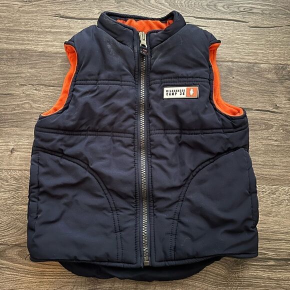 Carter's Boys Winter Fleece Lined Zipper Vest 2t - Picture 1 of 3